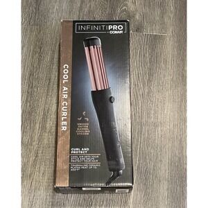 InfinitiPRO BY CONAIR Cool Air Curler Styler Rose Blush Black 1.5'' New Open Box